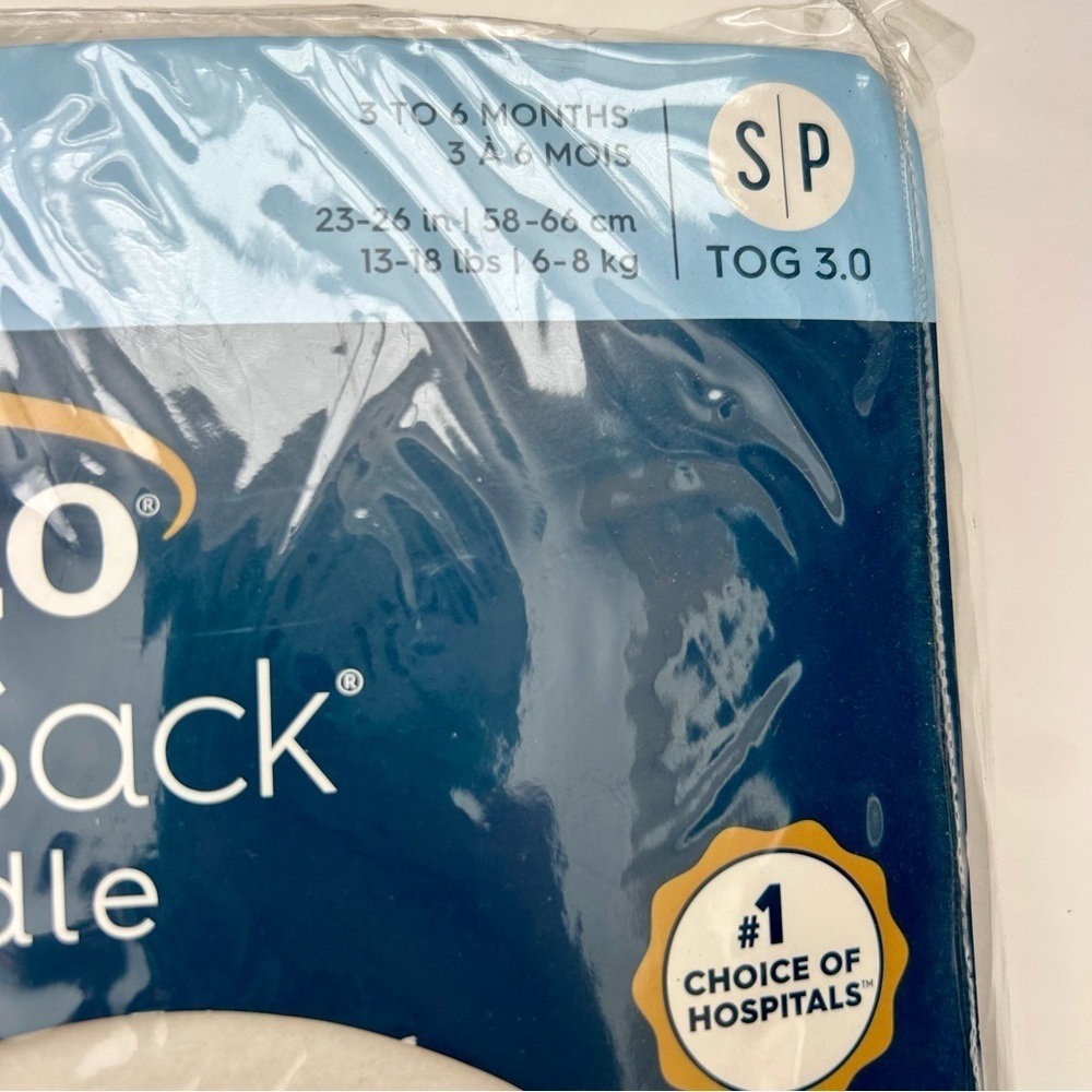 Halo SleepSack Swaddle Micro-Fleece TOG 3.0 Cream White Small 3-6 Months NWT - Picture 6 of 15